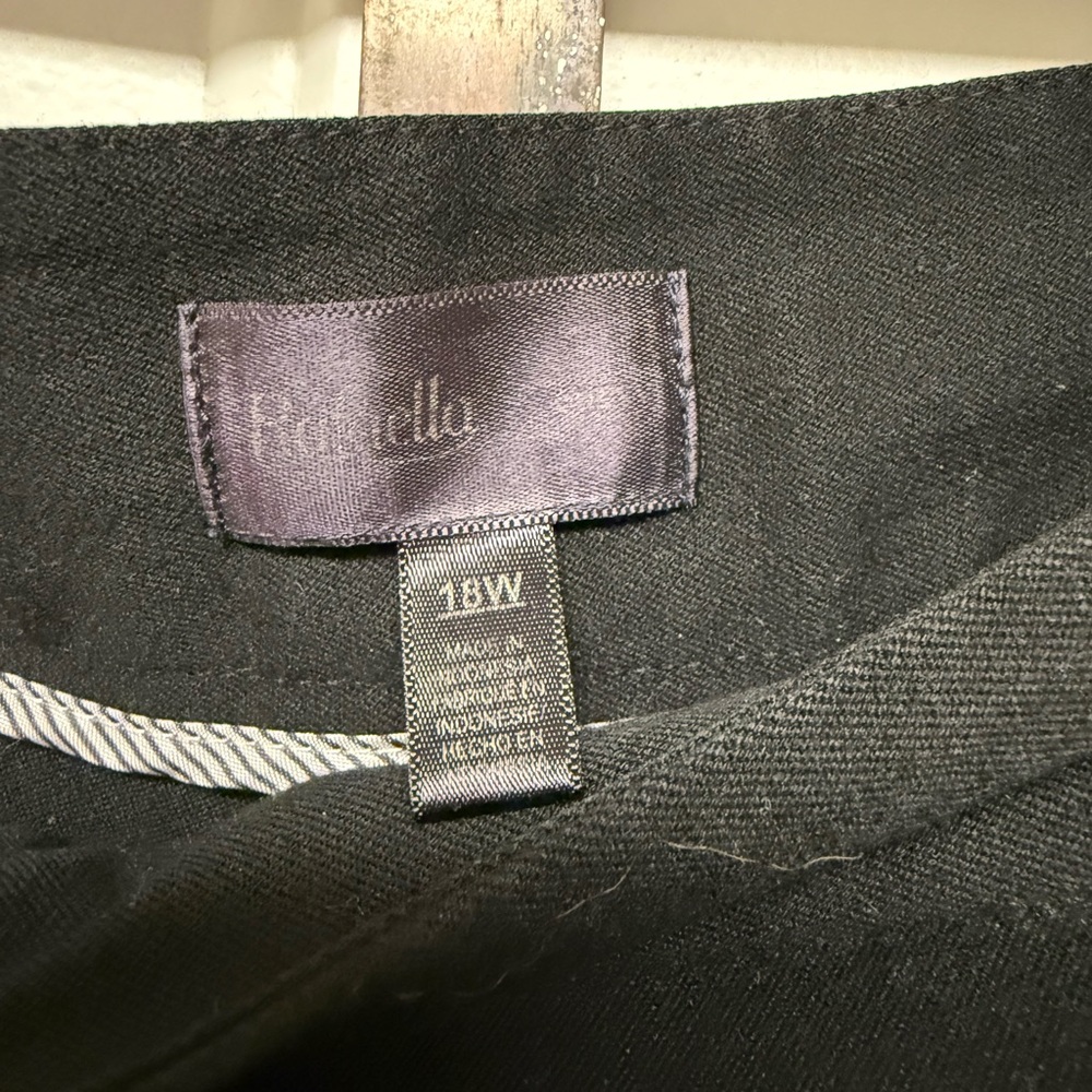 Rafaella | Women’s Black Straight Leg Pants Size 18W - Picture 4 of 4